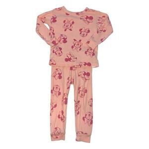 GAP Disney Light Peach Pink Minnie Mouse Pajamas Set